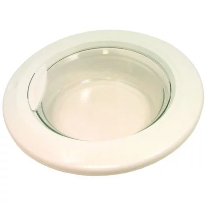 Kompletne białe drzwi do pralki Ariston / Indesit / Hotpoint / Whirlpool Giugiaro z ukośnym otworem bez zawiasu WG835 C00001459 482000070050
