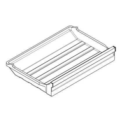Półki na drzwi różni producenci Kompletna szuflada zamrażarki do chłodziarko-zamrażarki Electrolux / AEG neutralna 7902 406 x 216 mm