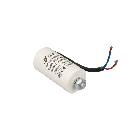 KONDENSATOR 10 UF / 450V KABEL (27038)