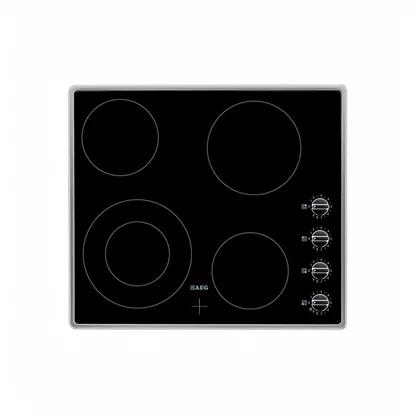 Ceramika z ramką inox do płyty grzejnej AEG 576 x 506 mm