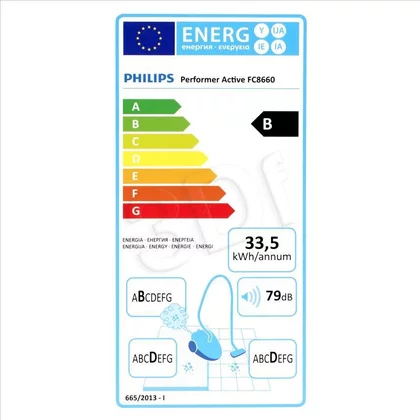 Odkurzacz workowy Philips FC8660/91 750 W głęboka czerń / zieleń
