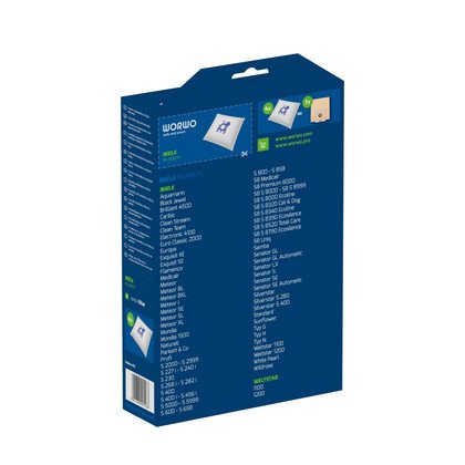 Worki Miele Clean/Exquisit/Meteor/Mondia/S/Senator/Silverstar/Weltstar/TYP G/H - 4 szt. + filtr (MLMB01K)
