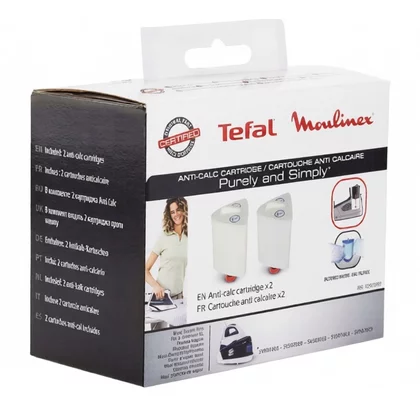 Wkład antywapienny do generatora pary i żelazka parowego Tefal Purely & Simply 2 sztuki XD9030E0