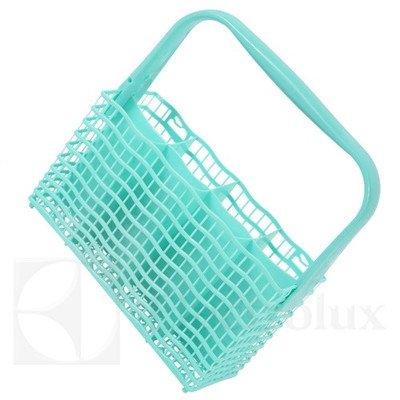 Zielony wąski kosz na sztućce do zmywarki (1524746201)