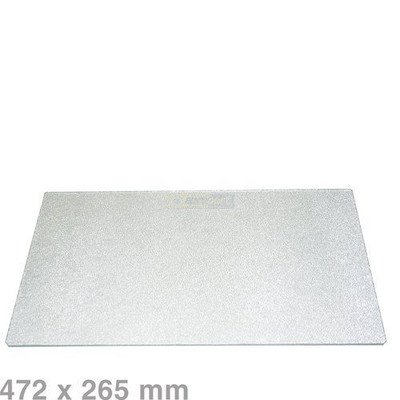 Półki na plastikowe i druciane r Półka szklana do lodówki (475x265mm) Whirlpool (481946678402) C00374284