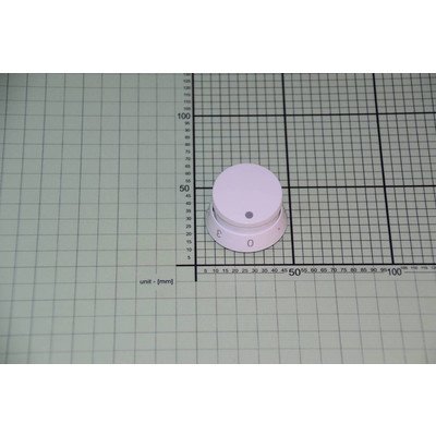 Pokrętło białe elementu grzejnego płyty 3 z prawej E455.00/09.1172.00 (9042978)