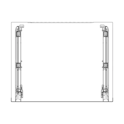 Zestaw szyby drzwi do piekarnika Electrolux / AEG inox 596 x 466 mm