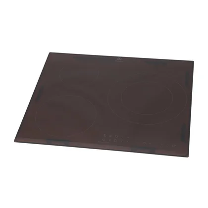 Płyty szklane Szyba płyty kuchennej Electrolux / AEG czarna 590 x 520 mm