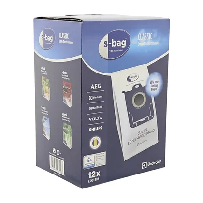 Worki do odkurzacza Electrolux / AEG s-bag® Classic Long Performance 12 sztuk 9001684811