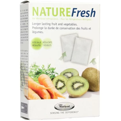 Filtry do lodówek różni producen Pochłaniacz zapachów i filtr Nature Fresh do chłodziarki Whirlpool w saszetce C00323645 480132102467