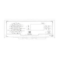 Panel uchwytu drukowanego do pralki Electrolux / AEG biały 1929614939