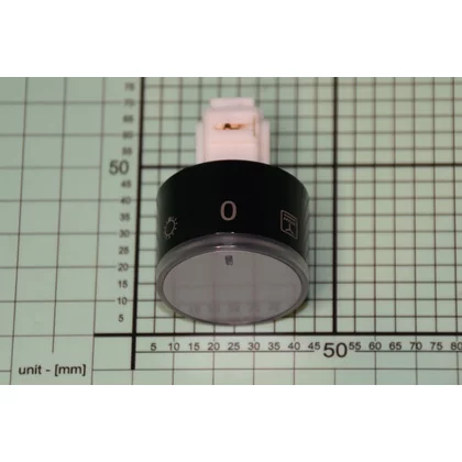 Pokrętło funkcji do piekarnika Amica chowane inox / czarne 9075895