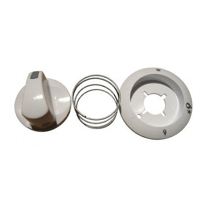 Białe pokrętło do kuchenki Amica 9013831