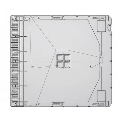 Blat górny obudowy do lodówki i zamrażarki Electrolux / AEG 2062819020