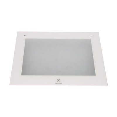 Szyba zewnętrzna drzwi piekarnika Electrolux / AEG biała 595,5 x 467 mm