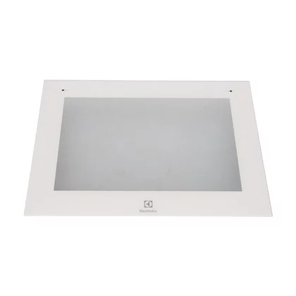 Szyba zewnętrzna drzwi piekarnika Electrolux / AEG biała 595,5 x 467 mm