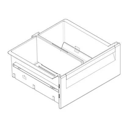 Półki na drzwi różni producenci Kompletny pojemnik na warzywa do lodówki Electrolux / AEG