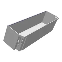 Półki na drzwi różni producenci Półka na butelki do lodówki Electrolux / AEG neutralna 7902 429 x 100 mm