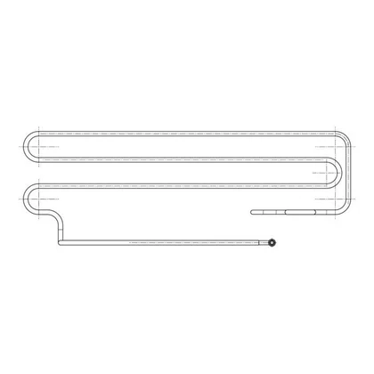 Element grzejny wanienki odparowania do chłodziarki Electrolux / AEG 1937 mm