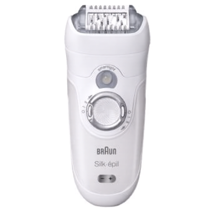 Depilator Braun Silk-épil 7 7681 Legs, Body & Face Wet & Dry akumulatorowy biało-srebrny