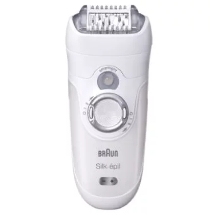 Depilator Braun Silk-épil 7 7681 Legs, Body & Face Wet & Dry akumulatorowy biało-srebrny