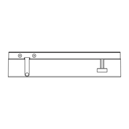 Dystans lewy z magnesem do okapu Electrolux / AEG 182,4 x 40,6 x 63 mm