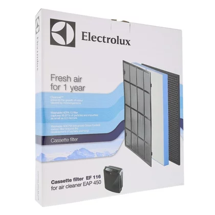 Filtry oczyszczaczy powietrza Zestaw filtrów kasetowych 3w1 do oczyszczacza powietrza Electrolux EF116 9001676544