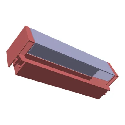 Półki na drzwi różni producenci Pojemnik na produkty nabiałowe do lodówki Electrolux / AEG neutralny 430 x 115 mm