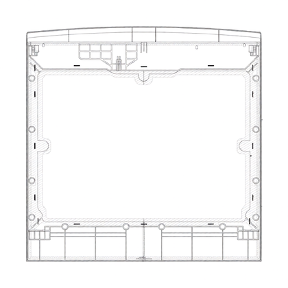 Blat górny biały do suszarki Electrolux / AEG 1257914000