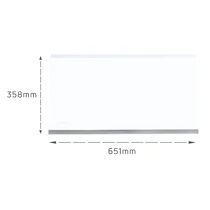 Półka szklana do lodówki Amica 65,7 x 35,1 cm 1076855