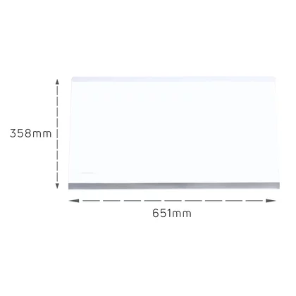 Półka szklana do lodówki Amica 65,7 x 35,1 cm 1076855