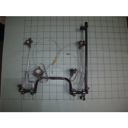Zespół armatury gazowej do kuchenki Amica 51GE3.*2Zp G20 / Gz50 BSI/BSI rura-L 9035913