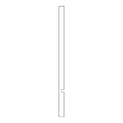 Elementy obudowy Lewa listwa drzwi do kuchenki i piekarnika Electrolux / AEG inox 3421786231