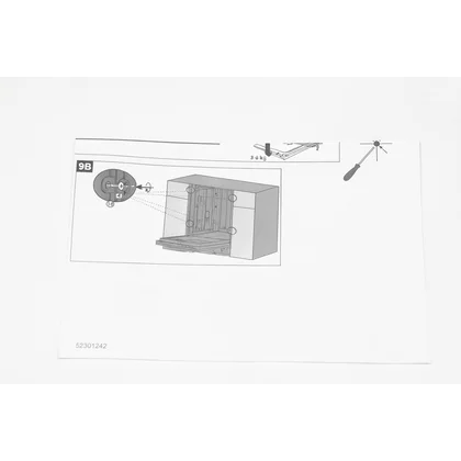 Szablon montażowy do zmywarki do zabudowy Amica 45 cm z panelem zintegrowanym FI45 SL