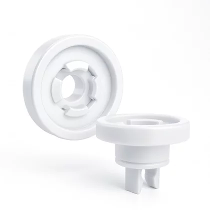 Komplet 2 kółek górnego kosza zmywarki Whirlpool / Indesit / Ariston / Hotpoint 481252878025 C00481565