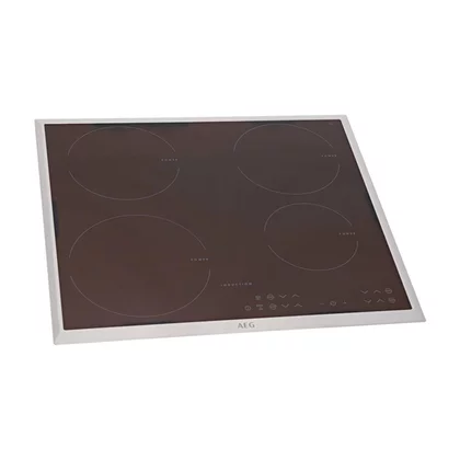 Płyty szklane Płyta ze szkła ceramicznego z ramą INOX do płyty grzejnej Electrolux / AEG 5551120479