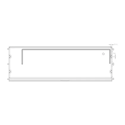 Elementy obudowy Osłona modułu interfejsu użytkownika PC1 Electrolux / AEG 5617757207