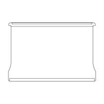 Wąska półka szklana do lodówki Electrolux / AEG 458 x 295 mm 2651082048