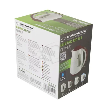 Czajnik elektryczny Esperanza Glymur 1,7 l 2200 W czerwony EKK006R