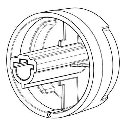 Pokrętło czarne do piekarnika i płyty grzejnej Electrolux / AEG 3425849043