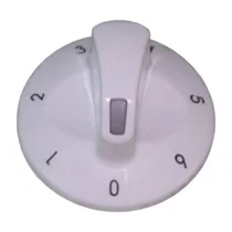 Pokrętło sterujące białe do kuchni Amica z oznaczeniami 1-6 E610.00/09.172.01 8034619