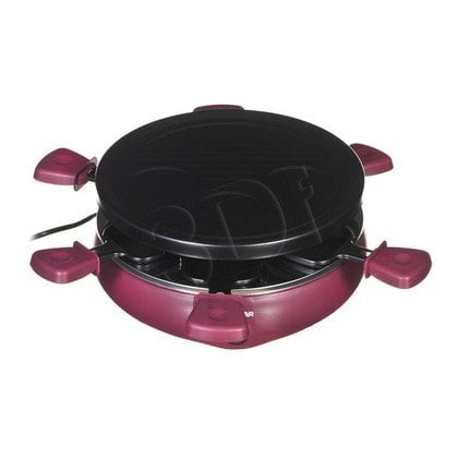 Grill elektryczny Tristar RA-2991 (800W stołowy-otwarty z raclette, czarno-fioletowy)