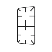 Ruszt lewy do płyty gazowej Amica 57Gv2-01 prosty emaliowany czarny mat 9070743