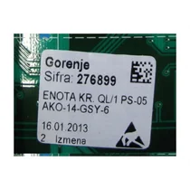 Elementy elektryczne do pralek r Skonfigurowany moduł elektroniczny do pralki Gorenje / Hisense 276899