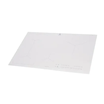 Płyty szklane Szkło płyty grzejnej Electrolux / AEG białe 780 x 520 mm