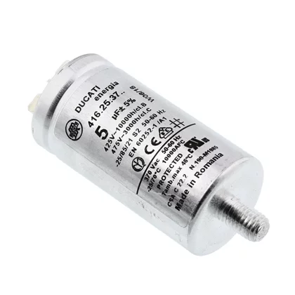 Kondensator silnika wentylatora do suszarki Electrolux / AEG 5 µF 425/475 V 1125427003