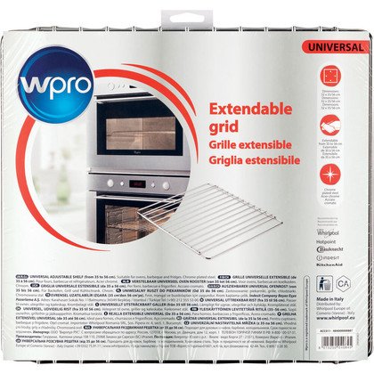 Ruszt uniwersalny ze stali nierdzewnej, chromowany Whirlpool (480181700954) C00385607