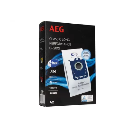 Worki syntetyczne do odkurzacza Electrolux / AEG s-bag Classic Long Performance 4 sztuki GR201S 9001684746