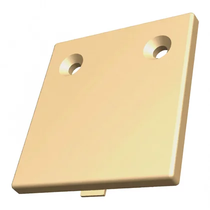 Zaślepka otworu zawiasu do lodówki Electrolux / AEG biała 47 x 52 mm 8090624019