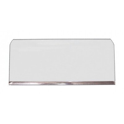 Półka szklana 460x200x4 z listwą inox 1033222